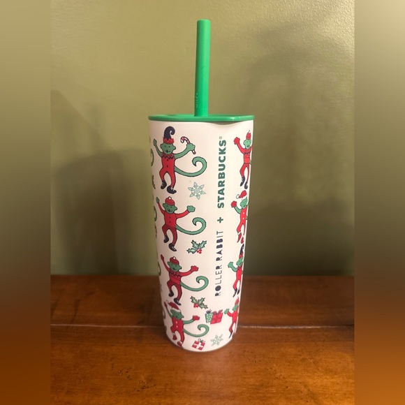 Starbucks x Roller Rabbit Holiday Tumbler with Straw - Picture 1 of 2